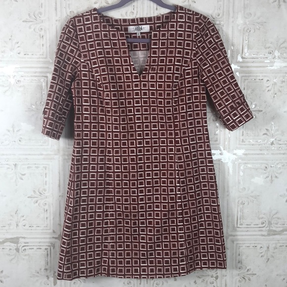 Tibi | Geometric Print Dress - Picture 1 of 8